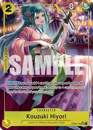 Kouzuki Hiyori (Alternate Art) (OP06-106) - Wings of the Captain Foil