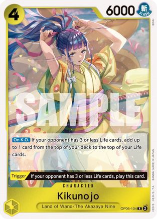 Kikunojo (OP06-104) - Wings of the Captain Foil