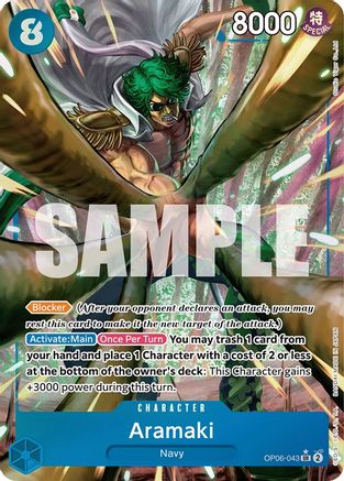 Aramaki (Alternate Art) (OP06-043) - Wings of the Captain Foil