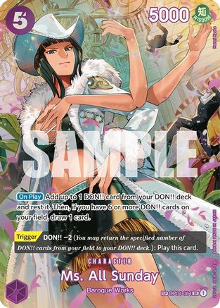 Ms. All Sunday (SP) (OP04-064) - Wings of the Captain Foil