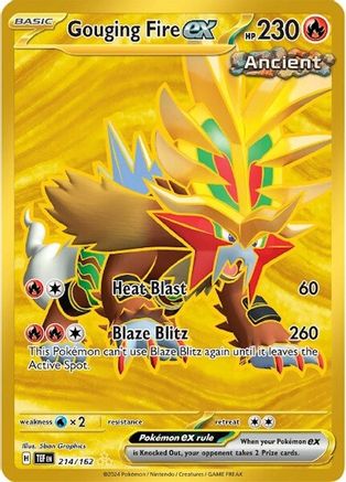 Gouging Fire ex - 214/162 214 - SV05 Temporal Forces Holofoil