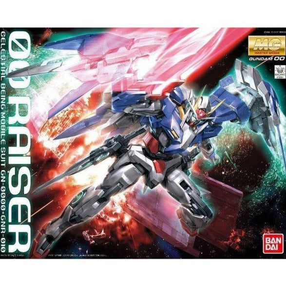 Bandai MG 1/100 00 Celestial Being Mobile Suit GN-0000+GNR-010 Raiser Gundam 00