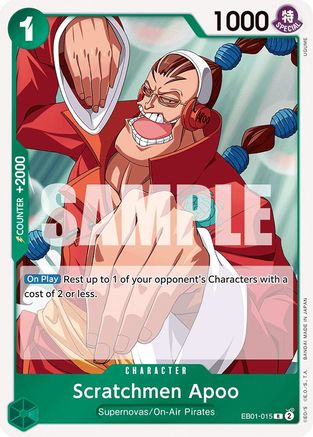 Scratchmen Apoo (EB01-015) - Extra Booster: Memorial Collection Foil