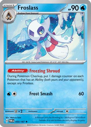 Froslass - 053/167 53 - SV06 Twilight Masquerade Holofoil