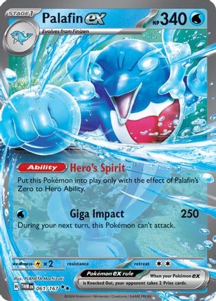 Palafin ex - 061/167 61 - SV06 Twilight Masquerade Holofoil