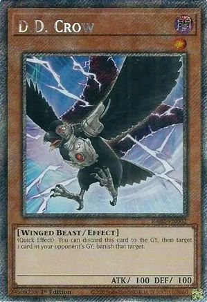 D.D. Crow (Platinum Secret Rare) (RA02-EN002) - 25th Anniversary Rarity Collection II 1st Edition