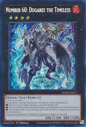 Number 60: Dugares the Timeless (Secret Rare) (RA02-EN037) - 25th Anniversary Rarity Collection II 1st Edition