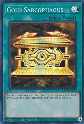 Gold Sarcophagus (RA02-EN052) - 25th Anniversary Rarity Collection II 1st Edition