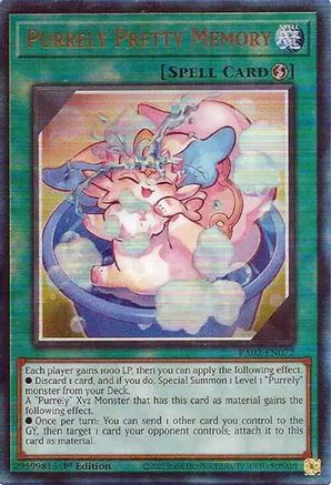 Purrely Pretty Memory (PUR) (RA02-EN072) - 25th Anniversary Rarity Collection II 1st Edition
