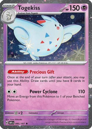 Togekiss - 085/197 (Cosmos Holo) - Blister Exclusives Holofoil