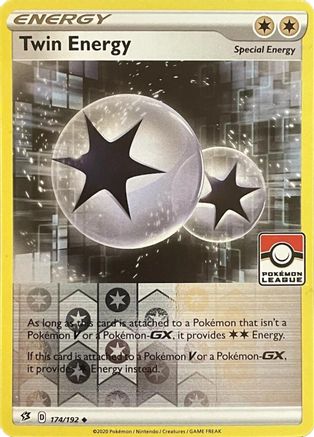 Twin Energy - 174/192 174 - League & Championship Cards Reverse Holofoil