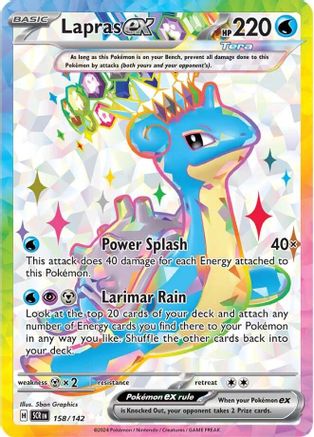 Lapras ex 158 - SV07 Stellar Crown Holofoil