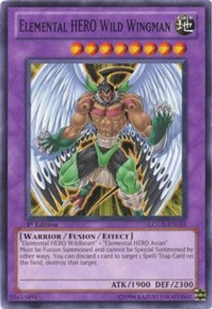 Elemental HERO Wild Wingman (LCGX-EN055) - Legendary Collection 2 1st Edition
