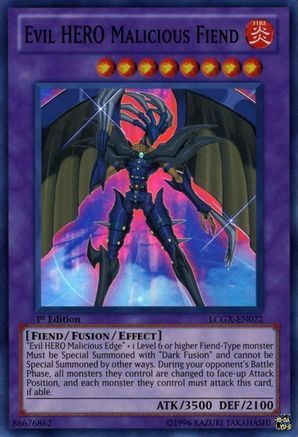 Evil HERO Malicious Fiend (LCGX-EN072) - Legendary Collection 2 1st Edition