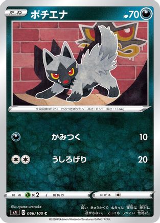 [JP] Poochyena (066/100) - S4 Amazing Volt Tackle