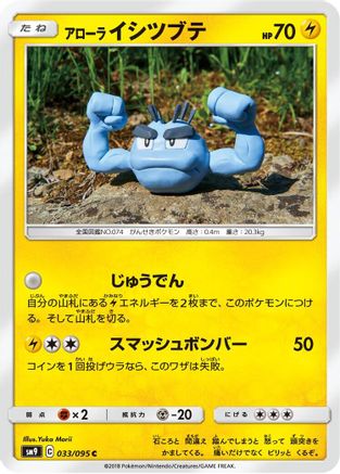 [JP] Alolan Geodude - 033/095 (033/095) - SM9 Tag Bolt
