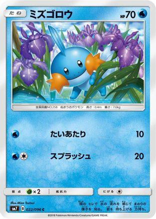 [JP] Mudkip - 022/096 (022/096) - SM7 SkySplitting Charisma