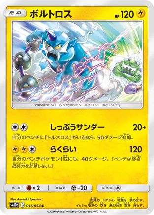 [JP] Thundurus (012/054) - SM10a GG End