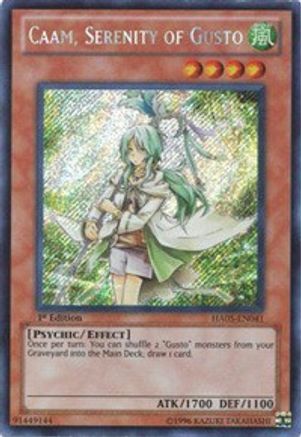 Caam, Serenity of Gusto (HA05-EN041) - Hidden Arsenal 5: Steelswarm Invasion 1st Edition