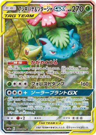 [JP] Venusaur & Snivy GX - 066/064 (066/064) - SM11a Remix Bout Holofoil