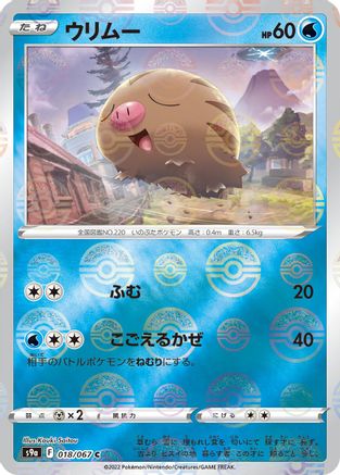 [JP] Swinub (Mirror Holofoil) (018/067) - S9a Battle Region Holofoil