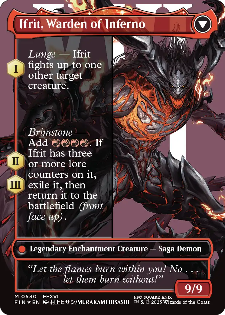 Clive, Ifrit's Dominant (Borderless) (Surge Foil) (FIN-530) [FINAL FANTASY] Foil