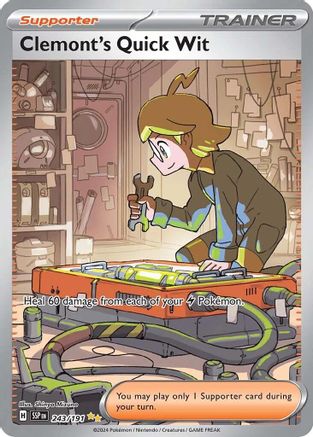 Clemont's Quick Wit - 243/191 243 - SV08 Surging Sparks Holofoil