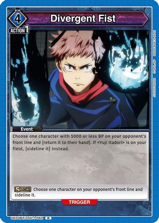 Divergent Fist (UE03BT/JJK-1-062) - Jujutsu Kaisen Foil