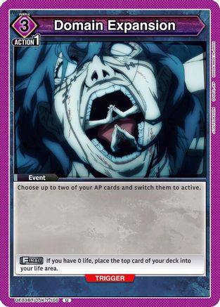 Domain Expansion (100) (UE03BT/JJK-1-100) - UE03BT Jujutsu Kaisen