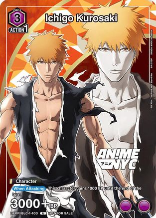 Ichigo Kurosaki (Anime NYC) (UEPR/BLC-1-103) - Union Arena Promotion Cards Foil