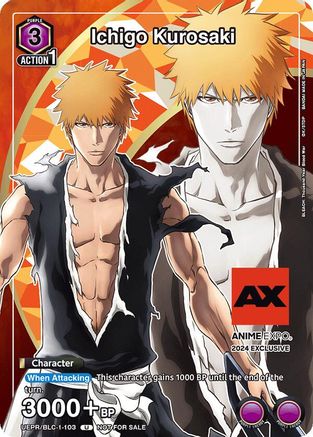 Ichigo Kurosaki (Anime Expo 2024) (UEPR/BLC-1-103) - Union Arena Promotion Cards Foil