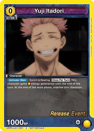 Yuji Itadori (001) (UEPR/JJK-1-001) - Jujutsu Kaisen Release Event Cards