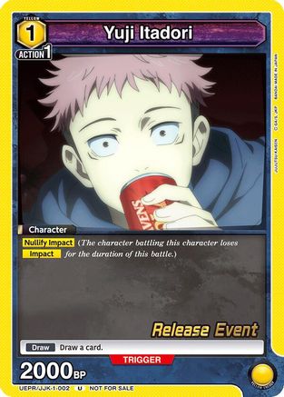 Yuji Itadori (002) (UEPR/JJK-1-002) - Jujutsu Kaisen Release Event Cards