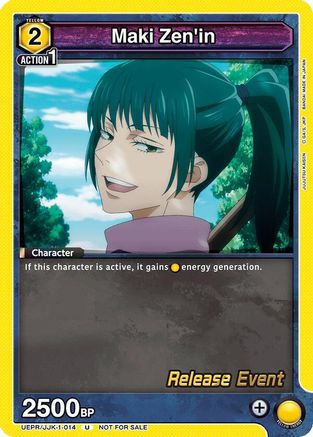 Maki Zen'in (014) (UEPR/JJK-1-014) - Jujutsu Kaisen Release Event Cards