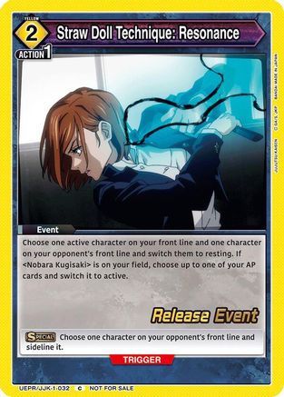 Straw Doll Technique: Resonance (UEPR/JJK-1-032) - Jujutsu Kaisen Release Event Cards