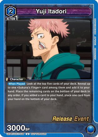 Yuji Itadori (038) (UEPR/JJK-1-038) - Jujutsu Kaisen Release Event Cards