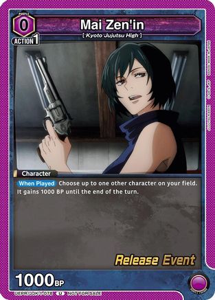 Mai Zen'in (UEPR/JJK-1-078) - Jujutsu Kaisen Release Event Cards