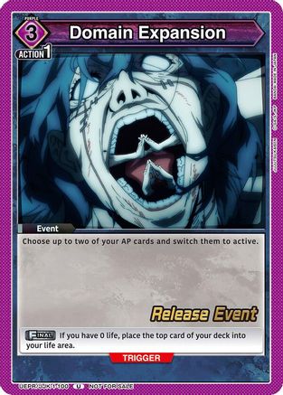 Domain Expansion (100) (UEPR/JJK-1-100) - Jujutsu Kaisen Release Event Cards