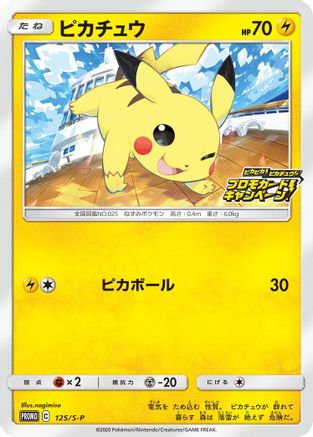 [JP] Pikachu - 125/S-P (125/S-P) - SP Sword  Shield Promos