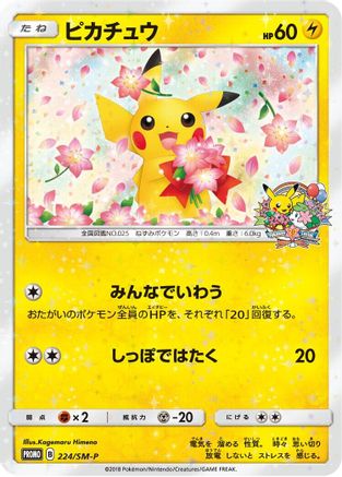[JP] Pikachu - 224/SM-P (224/SM-P) - SMP Sun  Moon Promos