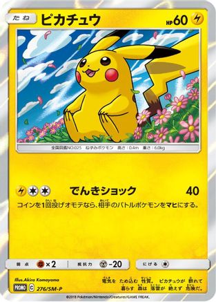 [JP] Pikachu - 276/SM-P (276/SM-P) - SMP Sun  Moon Promos Holofoil