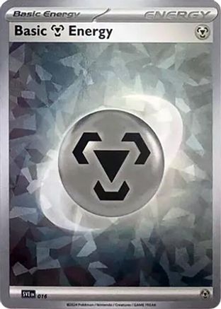 Basic Metal Energy (Cracked Ice Holo) 16 - SVE Scarlet & Violet Energies Holofoil