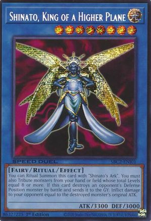 Shinato, King of a Higher Plane (PSR) (SBC2-ENI01) - Speed Duel: Battle City Finals 1st Edition