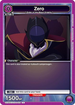 Zero (UE04BT/CGH-1-009) - Code Geass Lelouch of the Rebellion