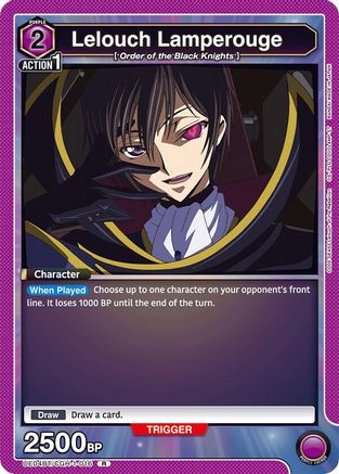 Lelouch Lamperouge (016) (UE04BT/CGH-1-016) - Code Geass Lelouch of the Rebellion Foil