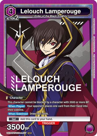 Lelouch Lamperouge (017) (UE04BT/CGH-1-017) - Code Geass Lelouch of the Rebellion Foil