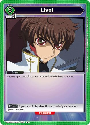 Live! (UE04BT/CGH-1-062) - Code Geass Lelouch of the Rebellion