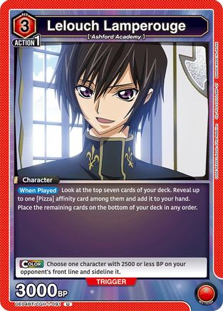 Lelouch Lamperouge (091) (UE04BT/CGH-1-091) - Code Geass Lelouch of the Rebellion