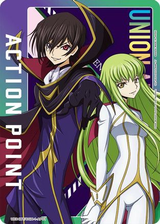 Action Point Card (AP01) (Lelouch Lamperouge/C.C.) (UE04BT/CGH-1-AP01) - Code Geass Lelouch of the Rebellion