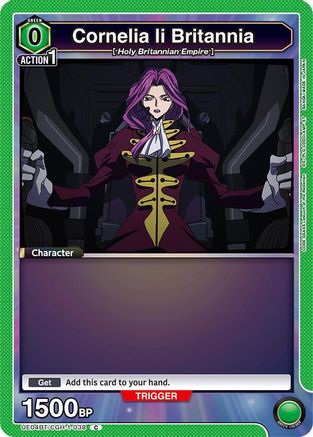 Cornelia li Britannia (038) (Box Topper Foil) (UE04BT/CGH-1-038) - Code Geass Lelouch of the Rebellion Foil